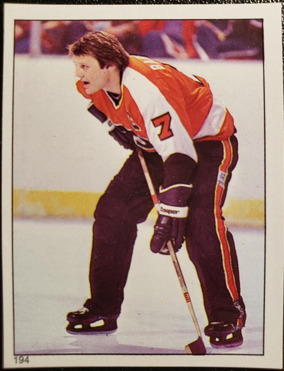 Bill Barber #194 Hockey Cards 1983 O-Pee-Chee Sticker