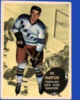 Ted Hampson #59 Hockey Cards 1961 Topps