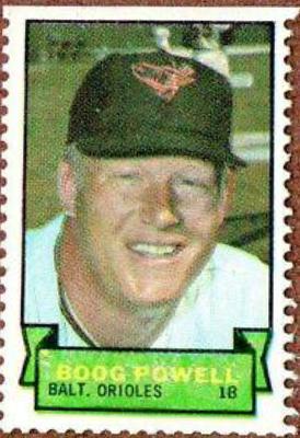 Boog Powell Baseball Cards 1969 Topps Stamps