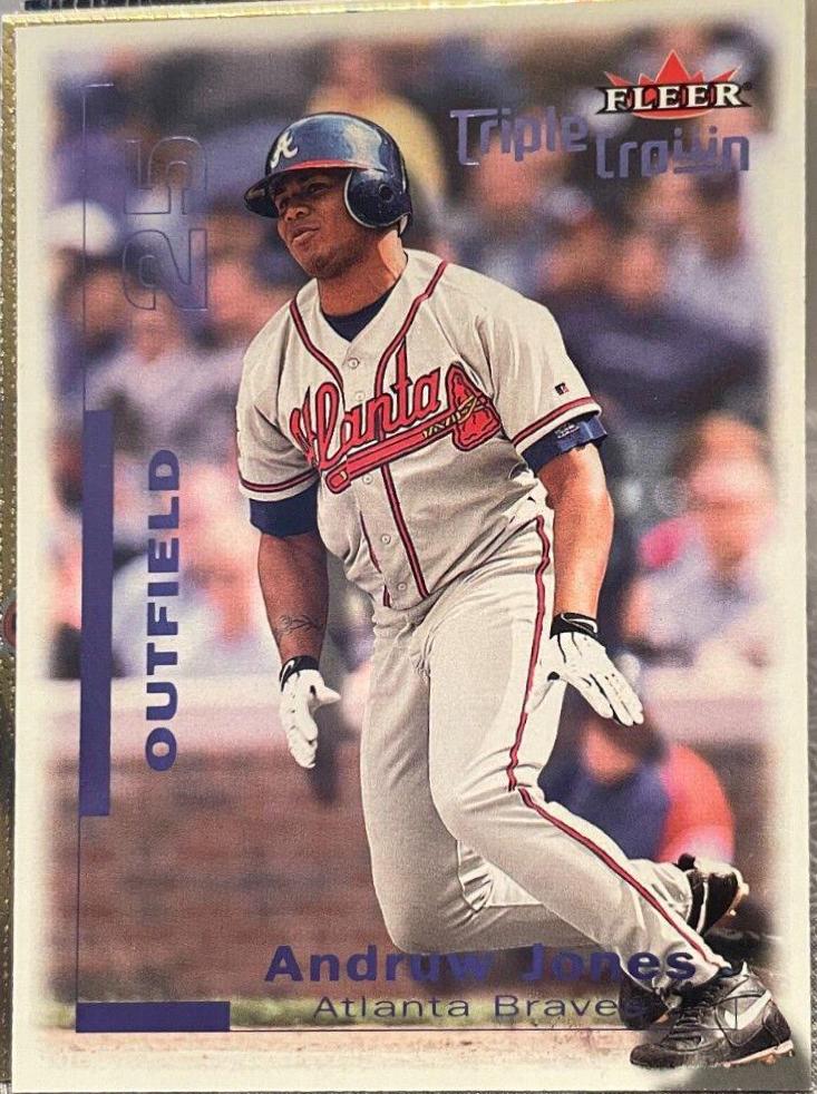 Andruw Jones #36 Baseball Cards 2001 Fleer Triple Crown