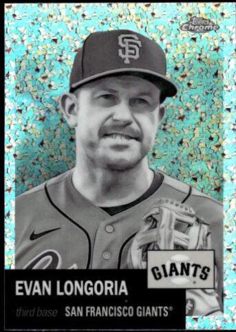 Evan Longoria [Black & White Mini-Diamond Refractor] #277