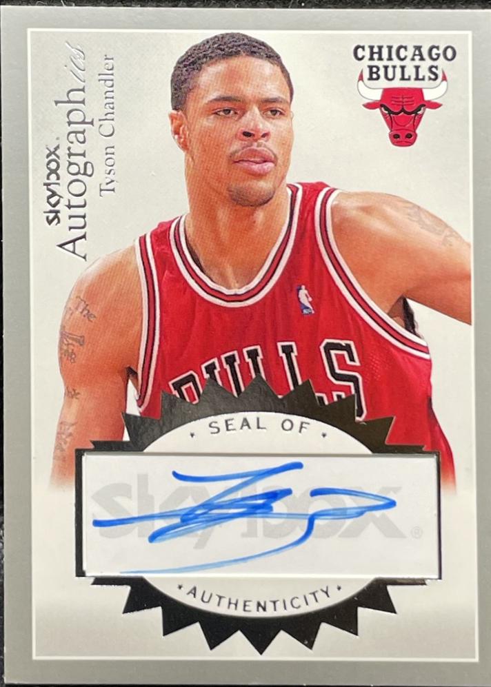 Tyson Chandler #A-TC 2003-04 SkyBox Autographics Basketball Autographs