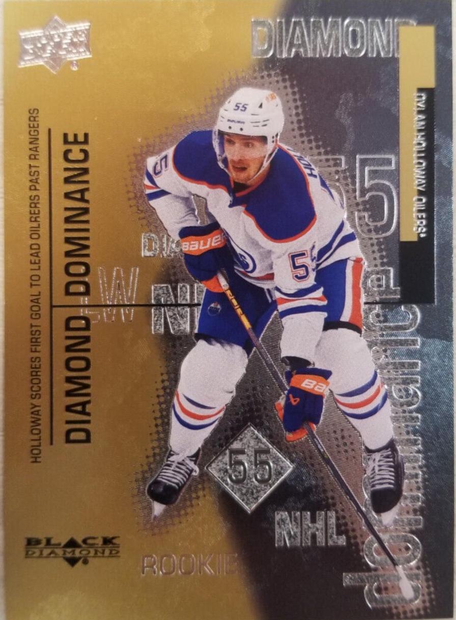 Dylan Holloway #DD-18 Hockey Cards 2022 Upper Deck Black Diamond Dominance