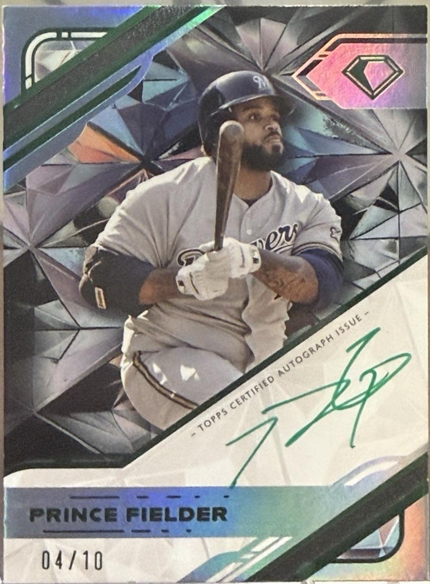 Prince Fielder #WPA-PF 2025 Topps Diamond Icons White Polychromatink Autograph Baseball