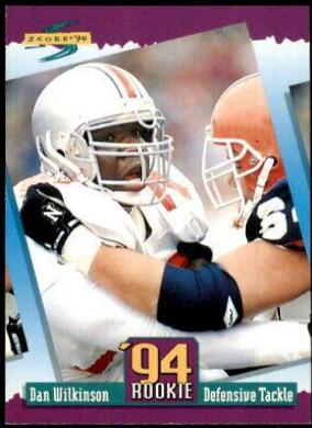 Dan Wilkinson #293 Football Cards 1994 Panini Score