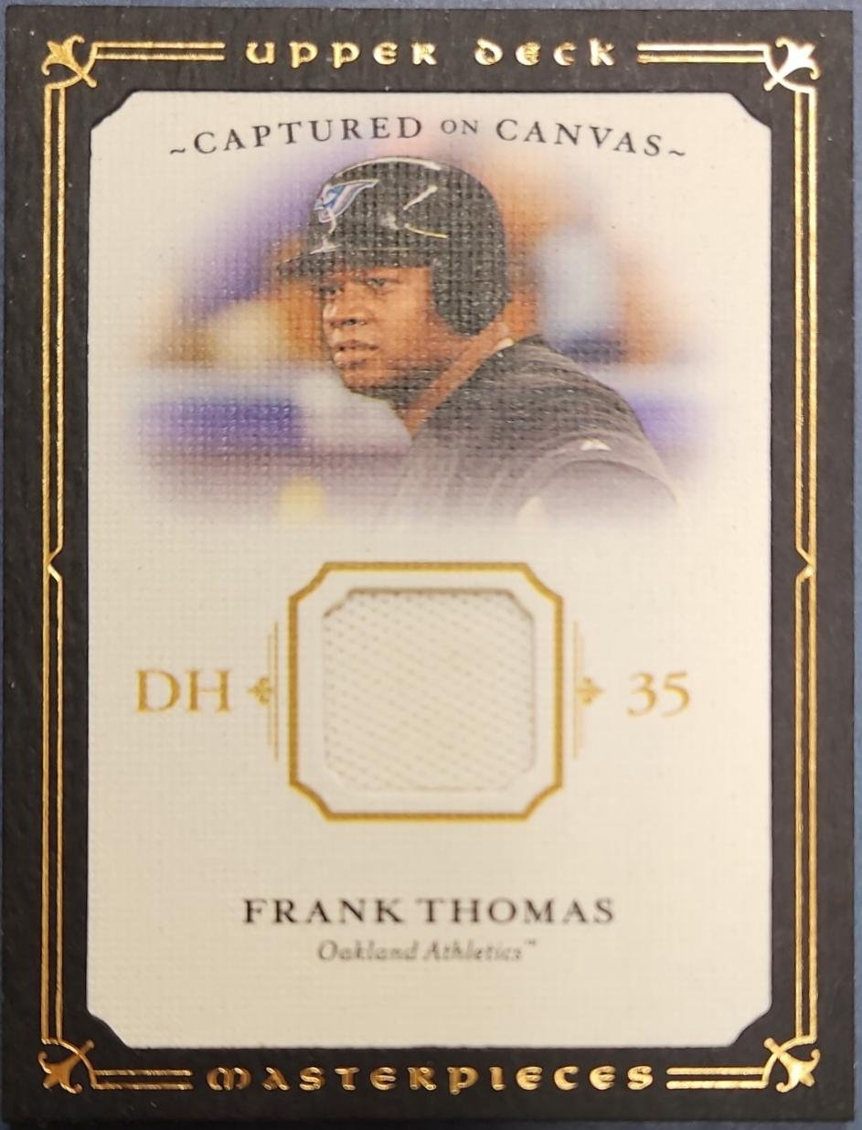 Frank Thomas #CC-FT 2008 Upper Deck Masterpieces Captured On Canvas Baseball