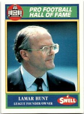 Lamar Hunt #40 Football Cards 1990 Swell Greats