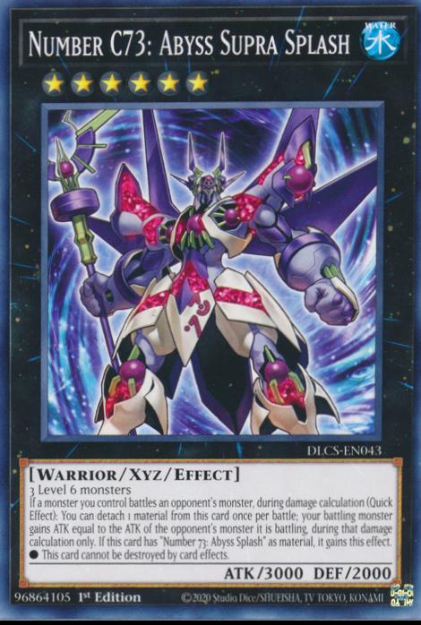 Number C73: Abyss Supra Splash DLCS-EN043 YuGiOh Dragons of Legend: The Complete Series