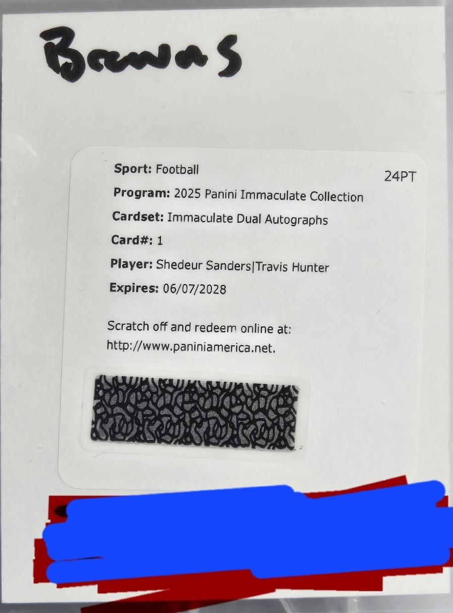 Shedeur Sanders / Travis Hunter #1