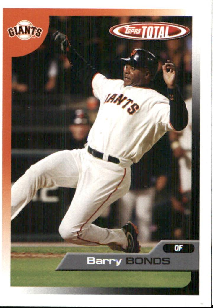 Barry Bonds #TTC24 Baseball Cards 2005 Topps Total Team Checklists