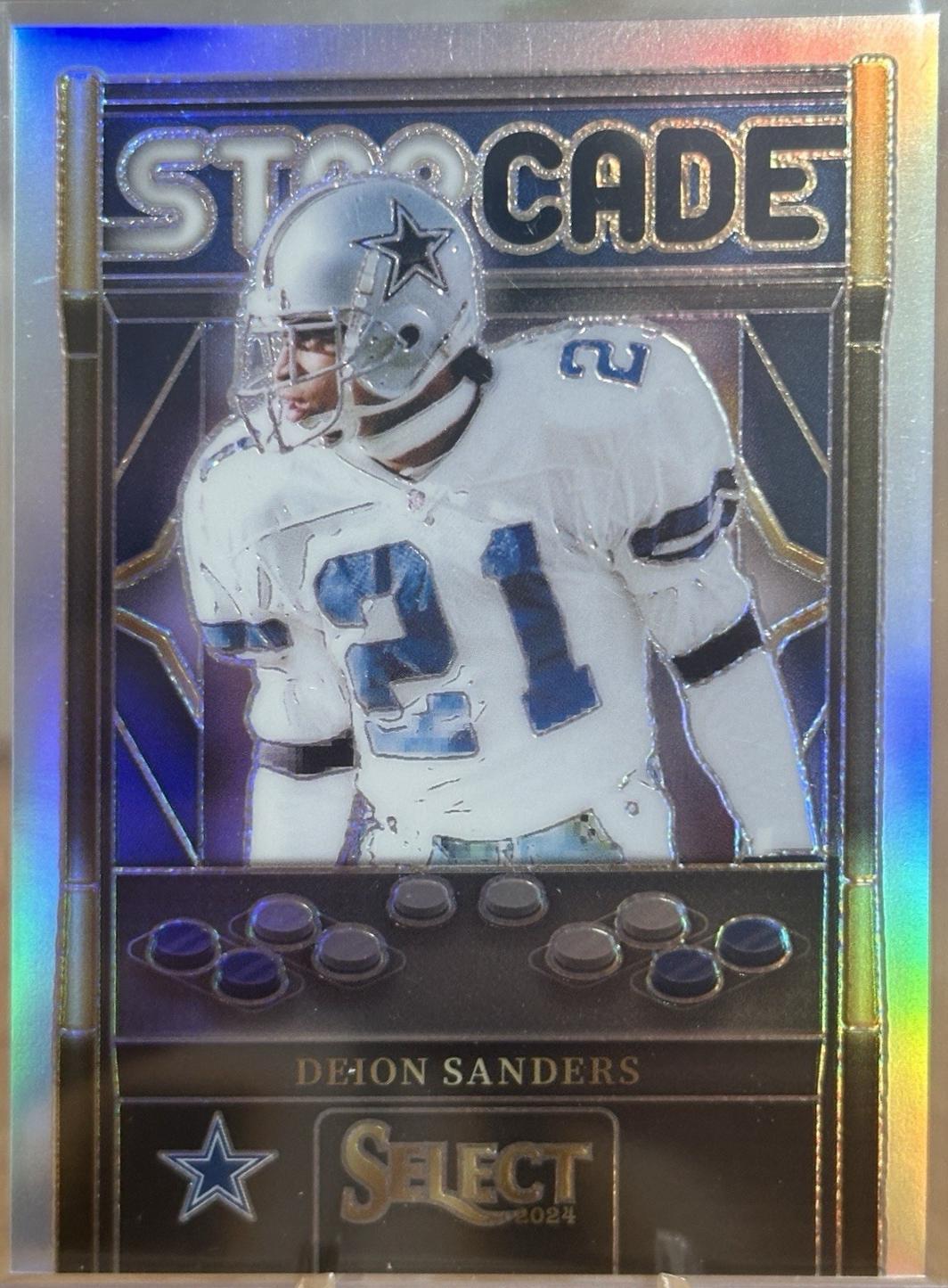 Deion Sanders #4 Football Cards 2024 Panini Select Starcade