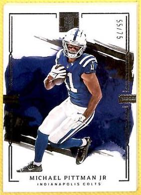 Michael Pittman Jr. #37 Football Cards 2023 Panini Impeccable