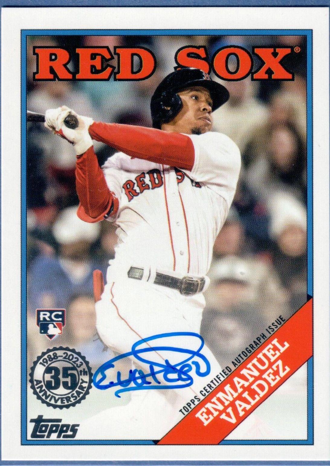 Enmanuel Valdez #88BAU-EV Baseball Cards 2023 Topps Update 1988 Autographs