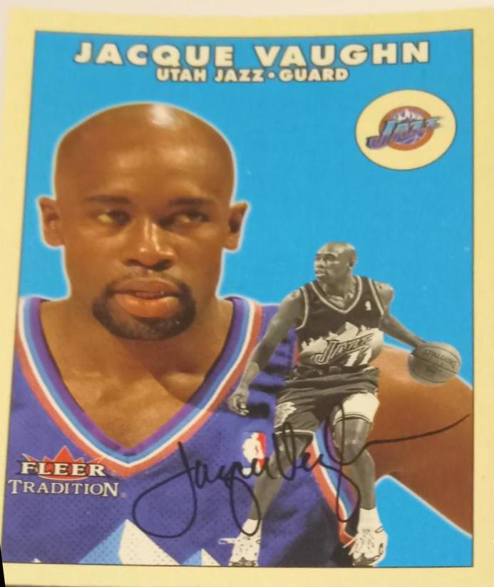 Jacque Vaughn #76 Basketball Cards 2001 Fleer Tradition