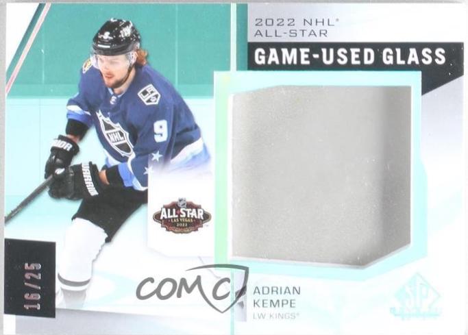 Adrian Kempe #ASG-AK 2022-23 SP Game Used 2022 NHL All-Star Game Rink Glass Relics