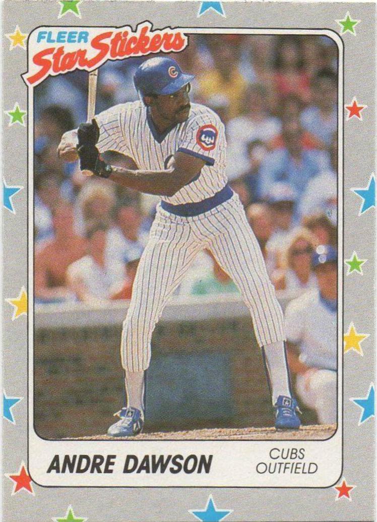 Andre Dawson #79 1988 Fleer Star Stickers Baseball