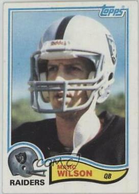 Marc Wilson #201 Football Cards 1982 Topps
