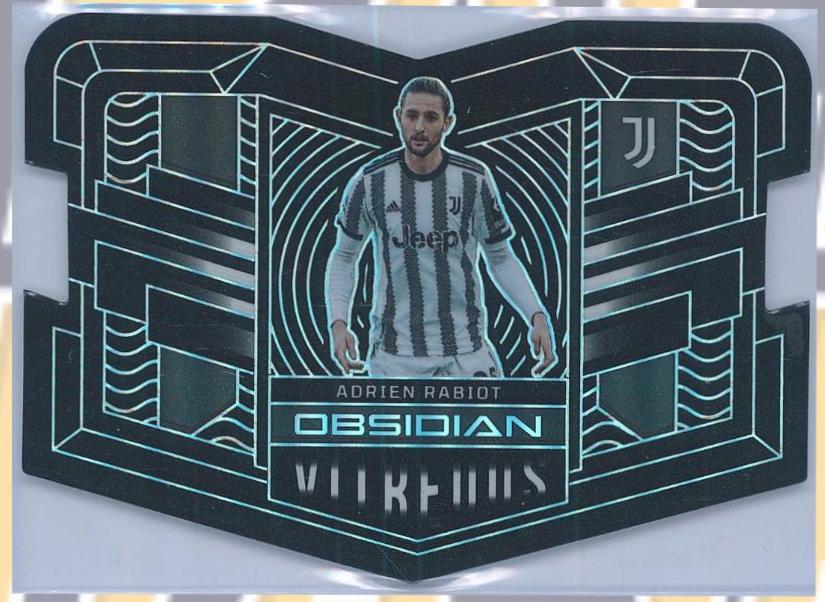 Adrien Rabiot #9 Soccer Cards 2022 Panini Obsidian Vitreous
