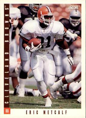 Eric Metcalf #35 Football Cards 1993 Panini Score