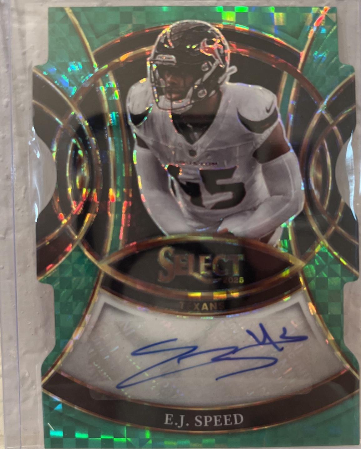E.J. Speed [Green Prizm Die-Cut] #SP-ESD