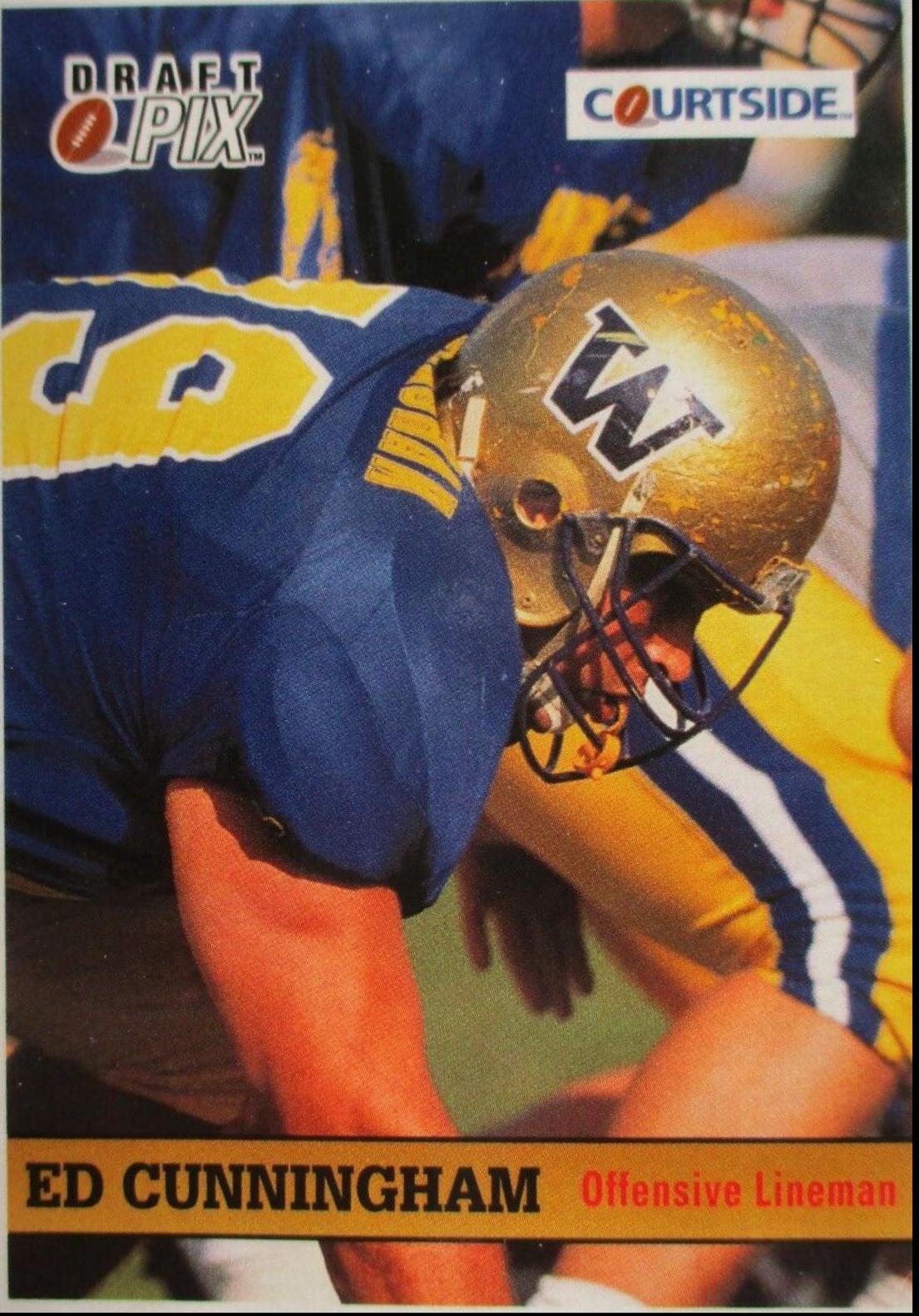 Ed Cunningham #58 Football Cards 1992 Courtside