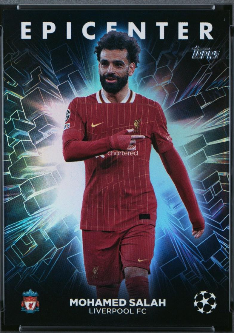 Mohamed Salah #EC-13 Soccer Cards 2024 Topps UEFA Epicenter