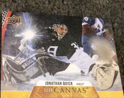 Jonathan Quick #C38 2020-21 Upper Deck Hockey UD Canvas