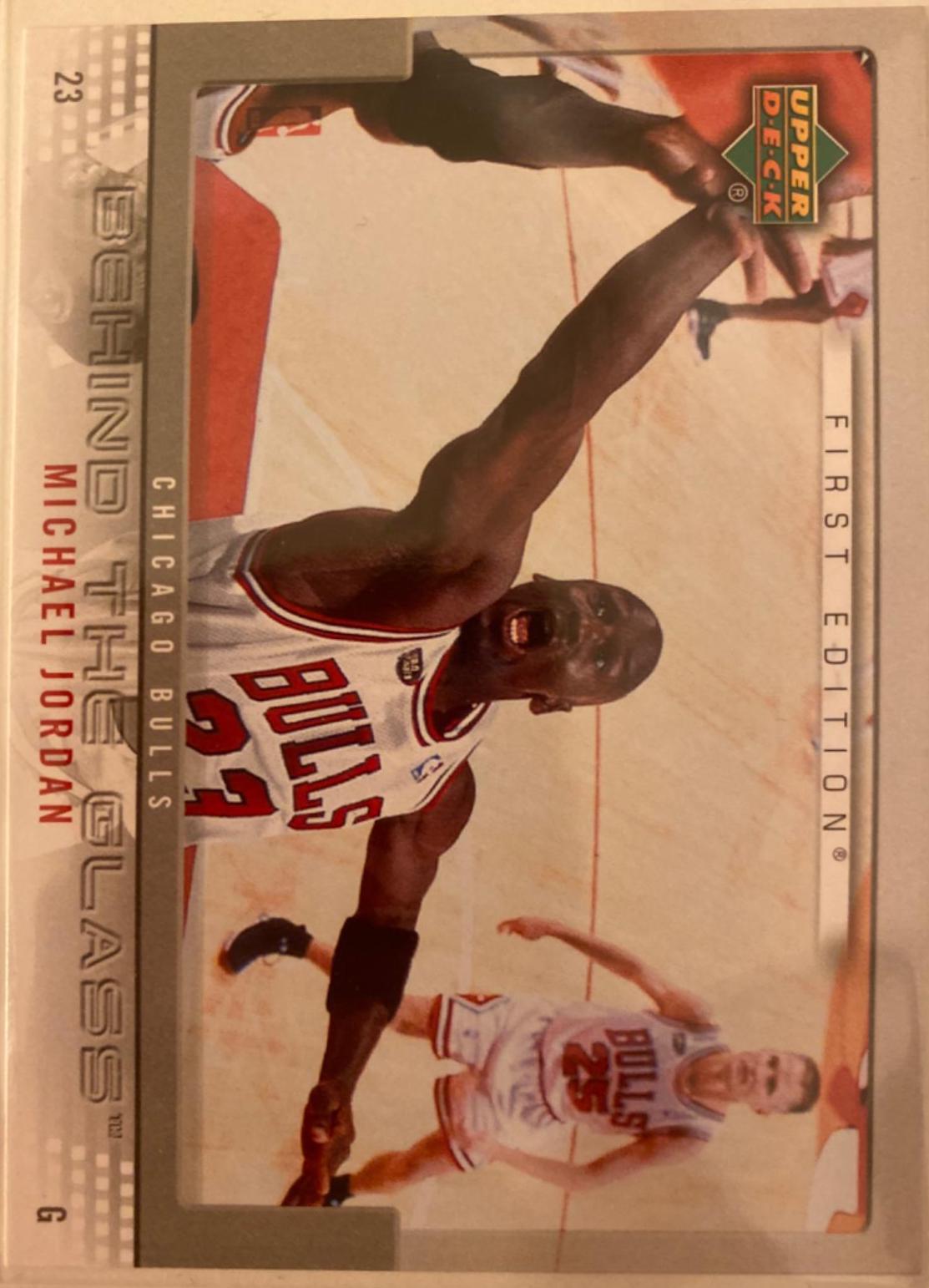 Michael Jordan #BG-MJ Basketball Cards 2007 Upper Deck Behind the Glass