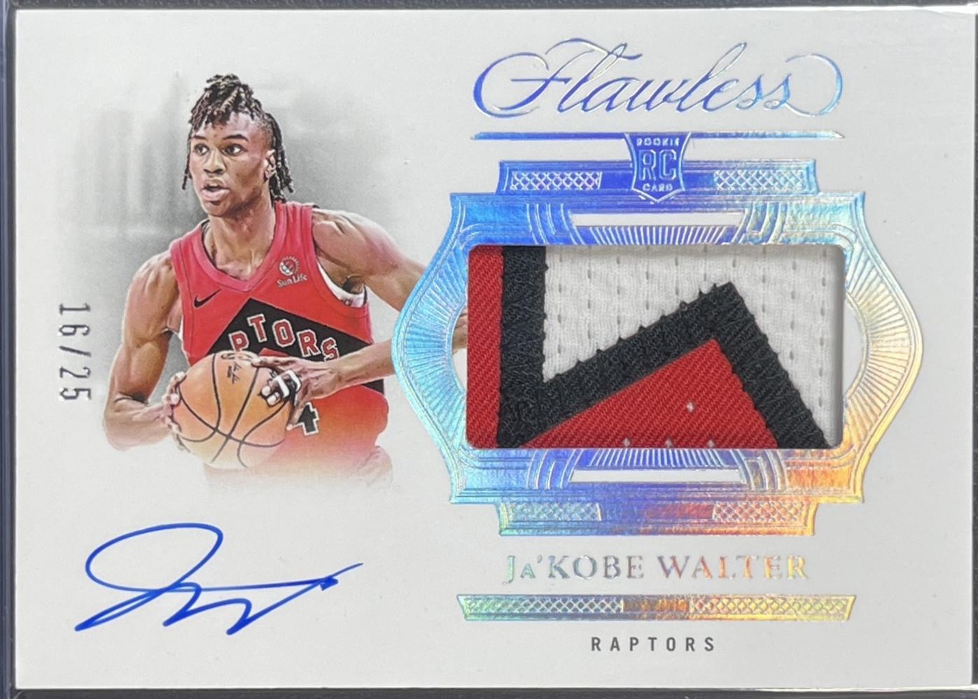Ja'Kobe Walter #4 2024 Panini Flawless Rookie Autograph Basketball