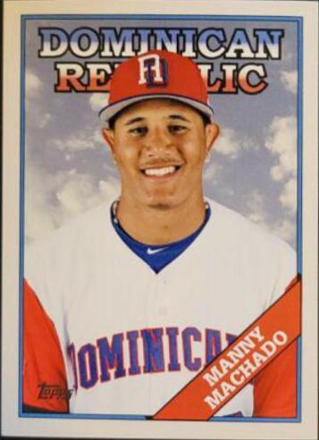 Manny Machado #33 Baseball Cards 2017 Topps Throwback Thursday