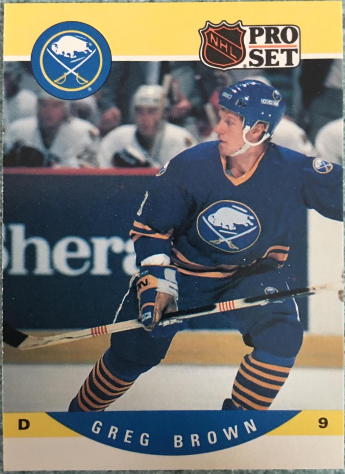 Greg Brown #590 Hockey Cards 1990 Pro Set