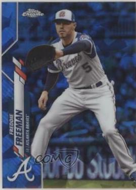 Freddie Freeman #549 2020 Topps Chrome Sapphire Baseball