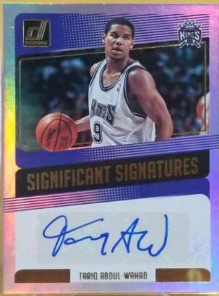 Tariq Abdul Wahad #TAW Basketball Cards 2018 Panini Donruss Significant Signatures