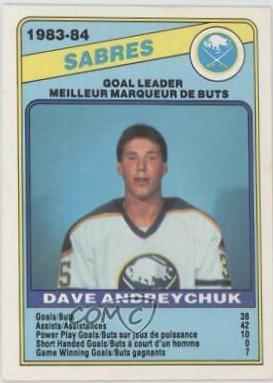 Dave Andreychuk #353 Hockey Cards 1984 O-Pee-Chee