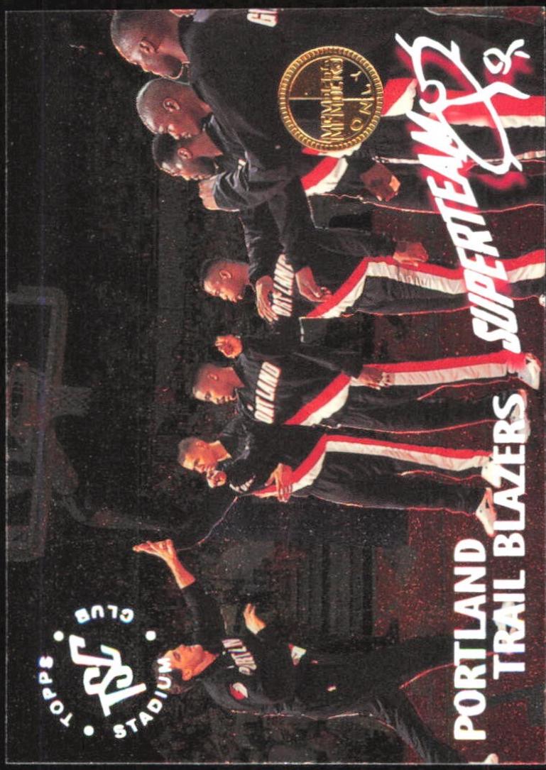Portland Trail Blazers #22 Basketball Cards 1994 Stadium Club Super Team