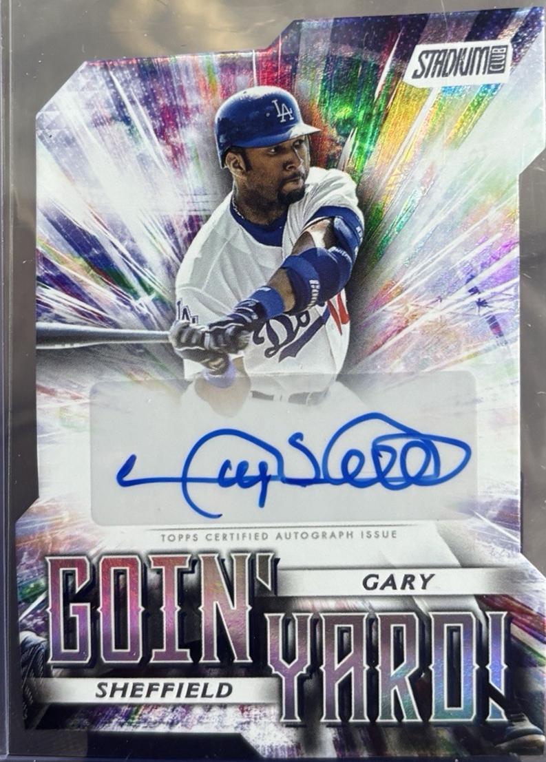 Gary Sheffield [Gold Rainbow Foilboard] #GYA-GS