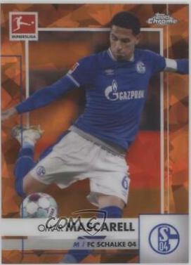 Omar Mascarell #89 2020 Topps Chrome Bundesliga Sapphire Soccer