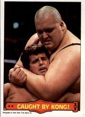 Caught by Kong #50 Wrestling Cards 1985 O Pee Chee WWF Series 2