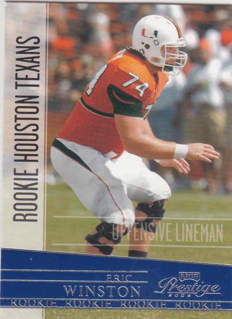 Eric Winston #189 Football Cards 2006 Playoff Prestige