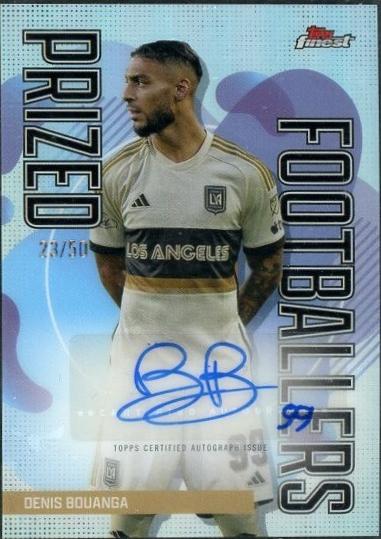 Denis Bouanga #PFA-DB Soccer Cards 2024 Topps Finest MLS Prized Footballers Autograph