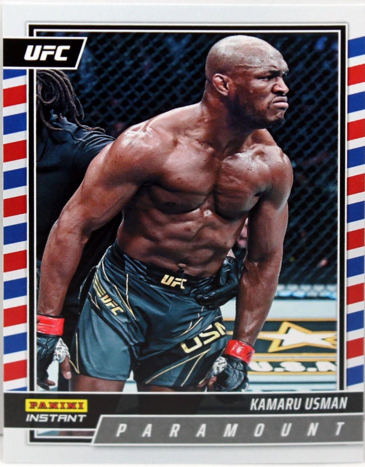 Kamaru Usman #P17 Ufc Cards 2022 Panini Instant UFC Paramount
