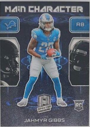 Jahmyr Gibbs #10 Football Cards 2023 Panini Spectra Main Character