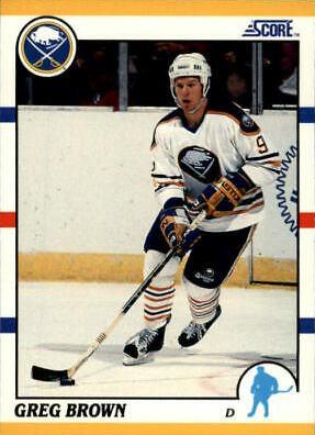 Greg Brown #96T Hockey Cards 1990 Score Rookie Traded
