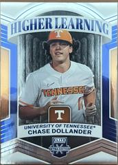 Chase Dollander [Blue] #HL-12 Baseball Cards 2023 Panini Elite Extra Edition Higher Learning Prices
