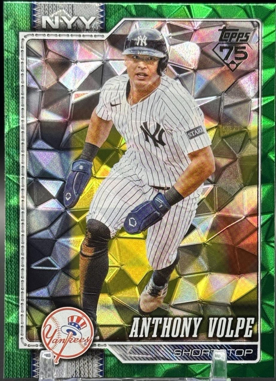 2026 Topps Anthony Volpe [Green Diamante] #308 card