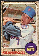 Ed Kranepool #92 Baseball Cards 1968 O Pee Chee