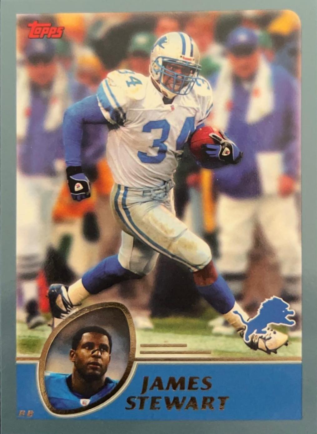 James Stewart #5 Football Cards 2003 Topps