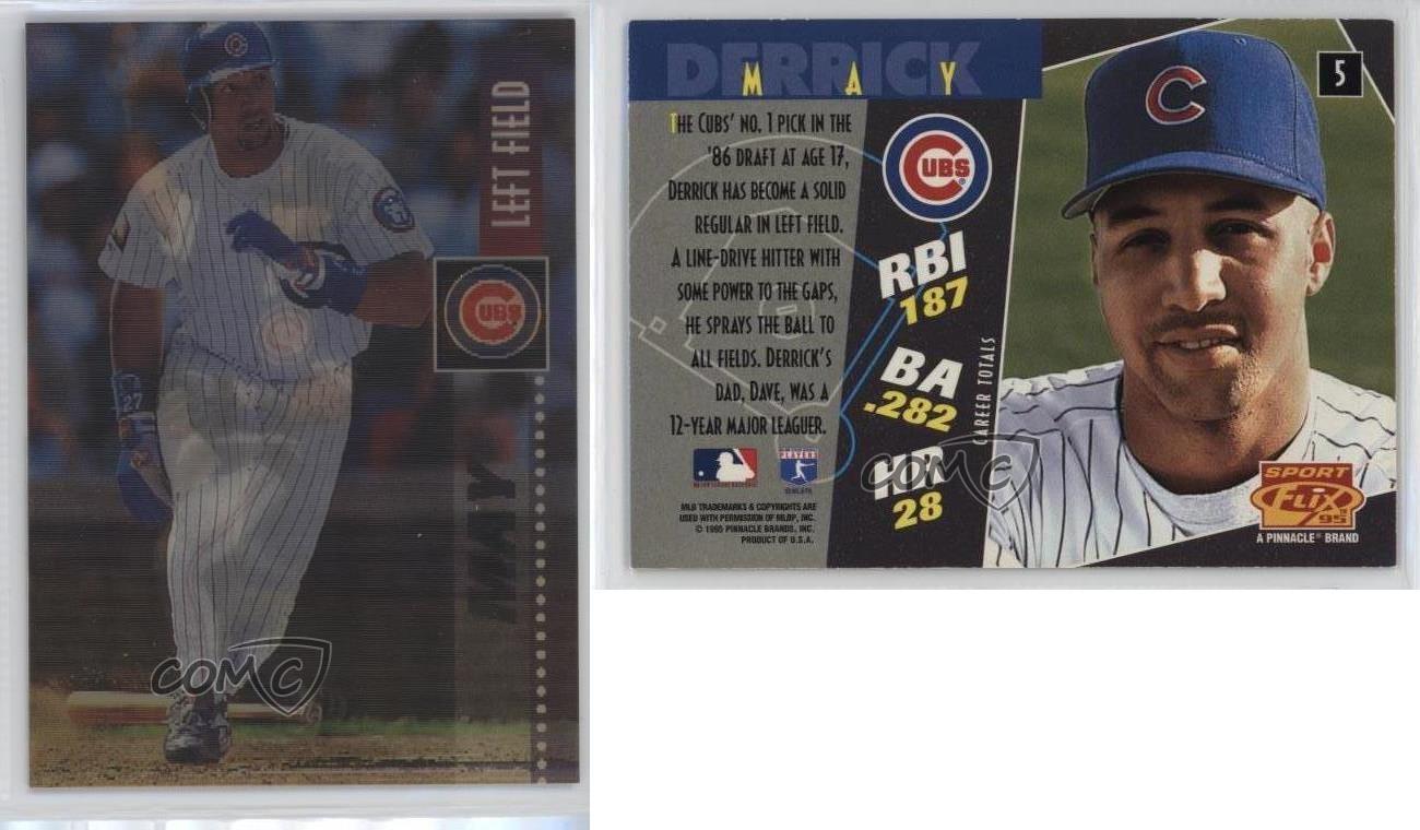 Derrick May #5 Baseball Cards 1995 Sportflix