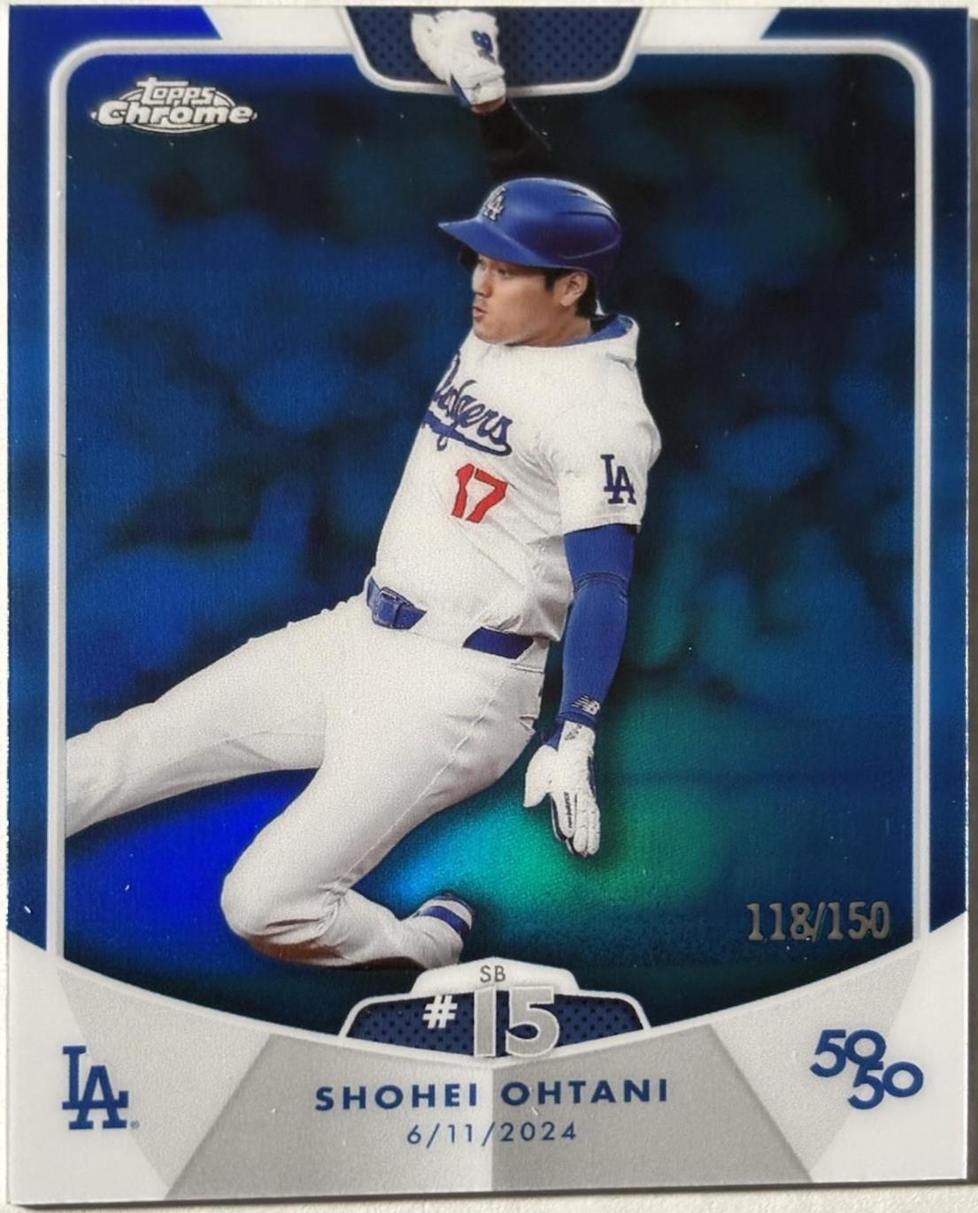 Shohei Ohtani [Blue Refractor] #15 Prices | 2024 Topps Chrome