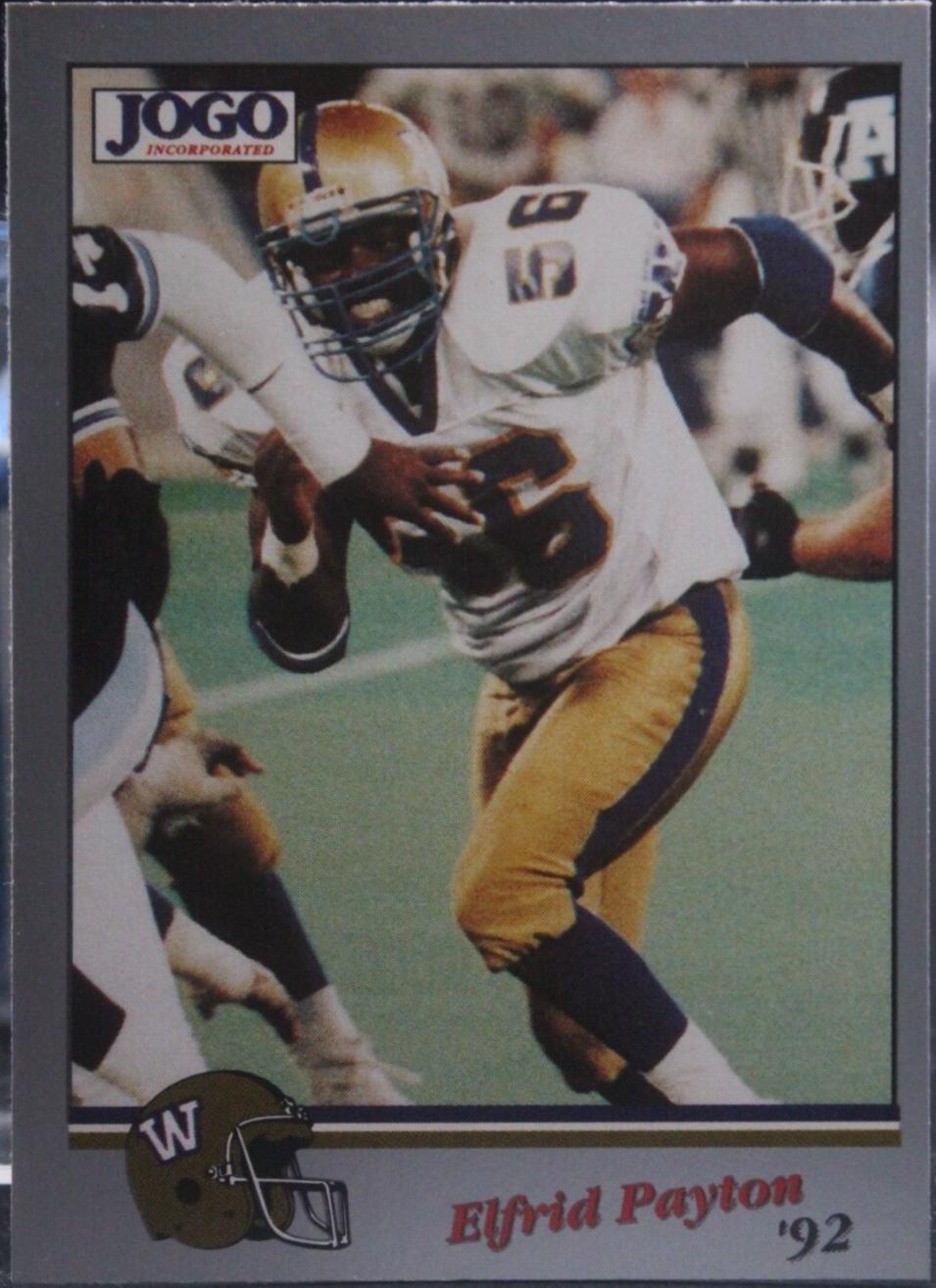 Elfrid Payton #130 1992 Jogo Cfl Football